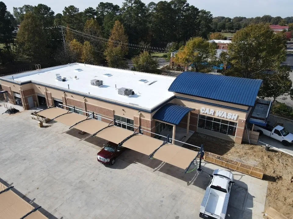 Completed car wash property in Collierville